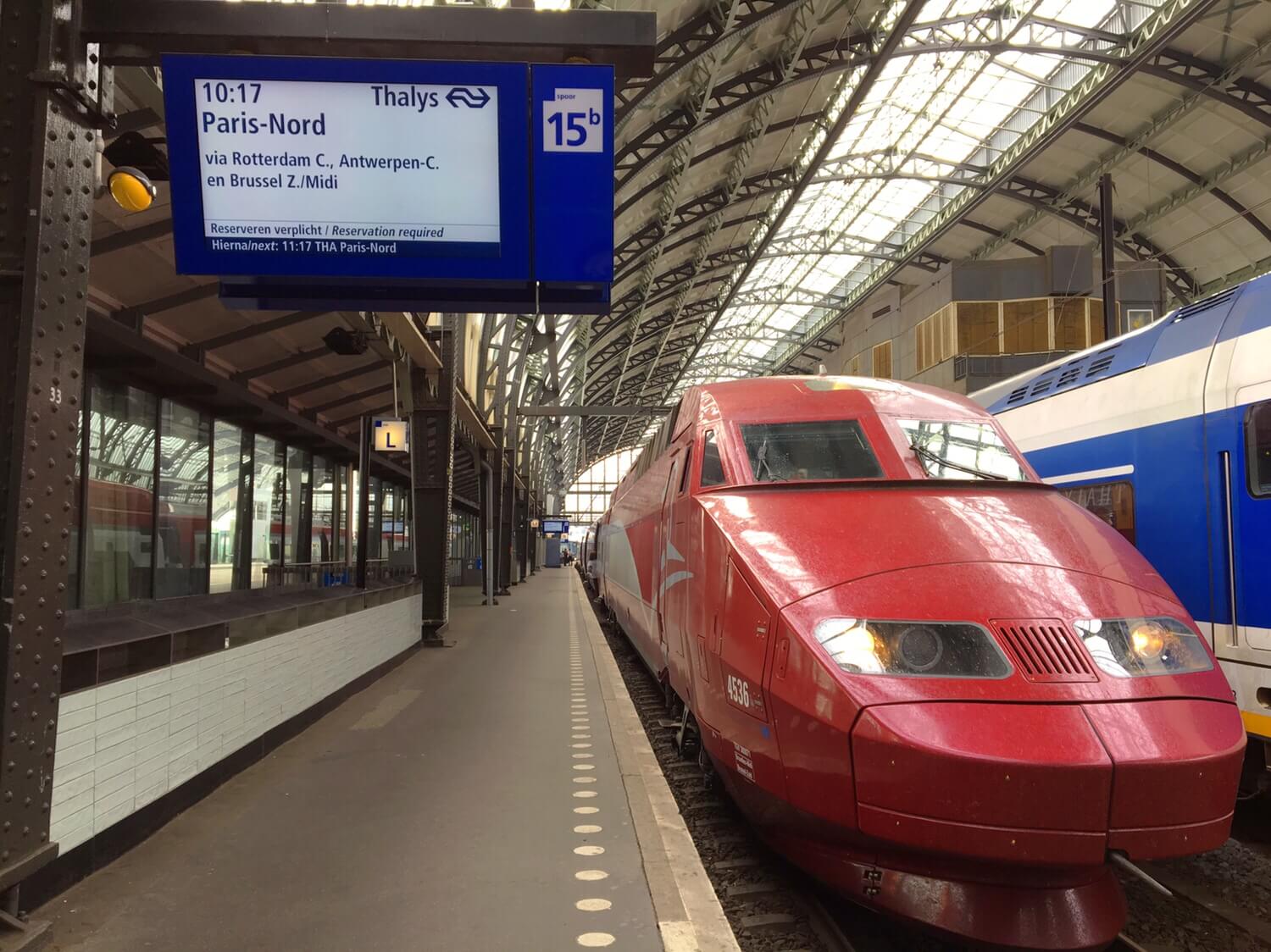 オランダからパリへ小旅行 高速鉄道タリスに乗ってパリへ Mooi Holland